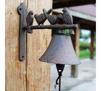 Campanello Manuale in Ghisa della Porta, Campane di Chiamata del Ristorante con Gli Uccelli Decorati, Campanello A Mano Sovradimensionato per Il Bar del Cortile del caffè