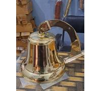 Campanello nave ottone 18" grande campanello nautico da parete per porta arti...