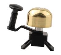 Campanello per bici da strada in stile vintage in lega di rame con suono chiaro per una maggiore sicurezza, progettato per adattarsi a manubri entro 38 mm di diametro (colore oro)