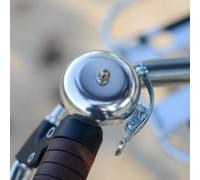 Campanello per bici dal look antico color argento 57 mm ( Argento )