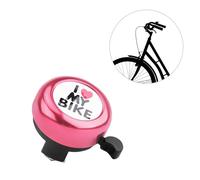 Campanello per Bicicletta,I Love My Bike Campanello Bici Bambino Campanello Bici con Suono Forte e Chiaro,Alluminio Campanello per Bici Set per la Maggior Parte delle Biciclette Rosa