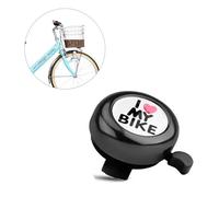 Campanello per Bicicletta,I Love My Bike Campanello Bici Bambino Campanello Bici con Suono Forte e Chiaro,Alluminio Campanello per Bici Set per la Maggior Parte delle Biciclette Nero