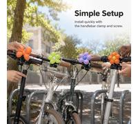 Campanello per bicicletta in alluminio con morsetto da manubrio, Per ciclisti