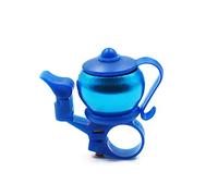 Campanello per bicicletta, mini campanello per bicicletta, in lega, in alluminio, a forma di teiera, per la tua amata bici, blu, bel design