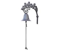 Campanello per cancello anteriore, da parete, in ghisa, stile vintage, decorazione per la casa, campane per cene in stile country, decorazioni per pub, navi, fattoria, casa, esterni (1 pezzo)