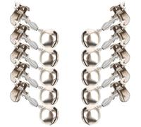 Campanello per Canne da Pesca Clip, 10 Pezzi in Metallo | Suono Forte, Design a Clip, per Pesca Diurna e Controllo di Canne, Colore Argento Stile Casuale