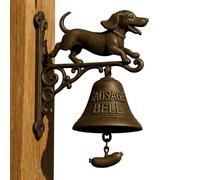 Campanello per negozianti, campanello per esterni con bassotto, campanello di benvenuto per cani vintage, anello manuale da appendere per inaugurazioni di casa, decorazione da parete, cottage