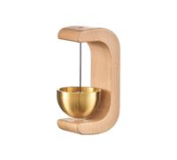 Campanello per Negozianti,Campanello per Porta in Legno,Campanello Magnetico in Legno con Campana in Ottone per Porta D'ingresso per Ingresso,Parete,Negozio,Frigorifero e Negozio Decorazione