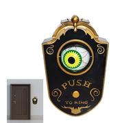 Campanello per porta a forma di bulbo oculare, oggetti di scena per Halloween, ciondolo con suono horror con design a e suono terribile, crea un'atmosfera di Halloween per feste, casa