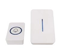 Campanello per Porta a Lunga Distanza, Campanello Telecomandato Regolazione del Volume a 4 Livelli Multiuso Basso Consumo Energetico Standard di Protezione IP44 per Sala Infermieristica (Spina UE)