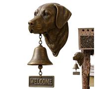 Campanello per Porta,Canina Benvenuto Sonaglio Porta | Decorazione Parete Resina a Tema Animale Sonoro per Interno Esterno Casa Ingresso Eventi Apertura Attività