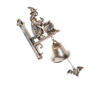 Campanello Per Porta D'ingresso a Tema Strega Fatto a Mano Da Appendere Alla Parete Con Campanelli in Metallo E Gancio Antico Per La Decorazione Mistica Della Casa Campanelli Sicurezza