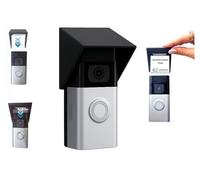 Campanello per videocitofono antipioggia e sole, compatibile con Ring Battery Doorbell 3, 3 Plus, 4 e Battery Doorbell Plus, custodia protettiva antiriflesso resistente alle intemperie, copertura