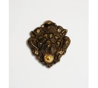 Campanello pulsantiera in ottone esterno fissaggio a muro LEONE