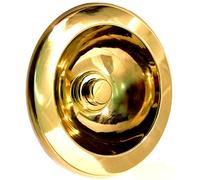 Campanello pulsantiera in ottone lucido esterno fissaggio a muro