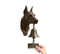 Campanello Rustico Da Tavolo Da Esterno | A Testa Di Cane Cicalino Da Fattoria Per Porta - Decorativo Di Benvenuto Per Edifici Storici Appartamenti E Giardini