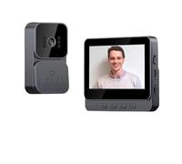 Campanello Senza Fili Da Esterno 1080P Videocitofono Wireless con Schermo Ips Da 4,3 Pollici Videocitofono Visione Notturna A Infrarossi Campanello Wireless per Esterni E Schermo