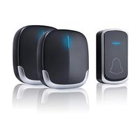 Campanello Senza Fili da Esterno, 300m Campanello Wireless 58 Melodie e 4 Livelli di Volume, Impermeabile IP44, Indicatore LED per Casa, Ufficio, Anziani