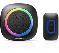 Campanello Senza Fili da Esterno Impermeabile IP44 Campanello Casa Wireless, Plug in Doorbell Distanza 300M | 38 Suonerie 4 Volumi Selezionabili | Indicatore LED- 1 xTrasmettitore e 1x Ricevitore