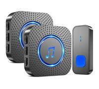 Campanello Senza Fili da Esterno Interno Campanello Casa Wireless Pulsante a