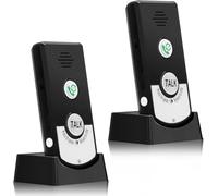 Campanello Senza Fili Esterno, Impermeabile Bidirezionale Citofono Wireless, Interfono Casa Con Luce Indicatore 2 Basi, Citofono Senza Fili per Casa e Ufficio