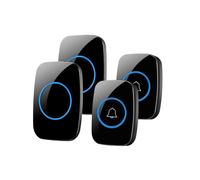 Campanello senza fili, kit campanello impermeabile Fullhouse, distingue le porte anteriori e posteriori, portata di oltre 1000 piedi e 60 su