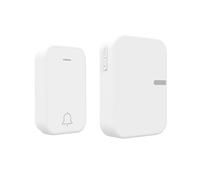 Campanello Senza Fili, Kit Campanello per Porta Impermeabile per la Casa, Nessuna Batteria Richiesta, Volume della Quarta Marcia Regolabile, Facile da Installare (Campanello UE 1)