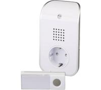 Heidemann 70822 - Campanello wireless via radio HX Curve, 433 MHz, portata 150 m, colore: Bianco