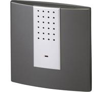 Heidemann 70872 - Campanello Wireless, Ricevitore Radio HX Square, 433 MHz, Colore: Antracite/Argento