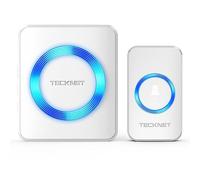 Campanello Senza Fili, TeckNet Campanello Wireless Impermeabile da Esterno, Portata 400m, 60 Melodie con 5 Livelli di Volume (1x Trasmettitore e 1x Ricevitore)