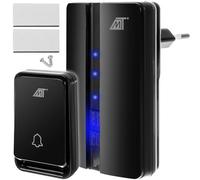 campanello wireless silver mod.2 digitale - impermeabile - trasmissione fino a 150mt - 36 suonerie - campanello senza fili