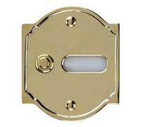 Campanello SERIE ANTICA 1P conportanome Ottone lucido 50CL1 OL