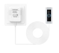 Campanello trasformatori, 24V 500MA Adattatore di alimentazione Cavo Trasformatore Smart Home Accessori Compatibili per Ring Door Bell Video Campanello 2 Pro (8m white)