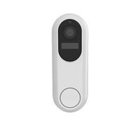 Campanello video intelligente, Campanello, videocitofono, alimentato a batteria, lunga durata, citofono, ingresso porta, spioncino, 2 MP, 1080 P, T31 per casa intelligente, casa, ufficio(WHITE)