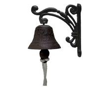Campanello Vintage Che Trema - Campanello Manuale Per Cena | Campanello Per Porta In Metallo Antico In Ferro Per Fattoria | Campana Da Parete Rustica Antica Decorativa Vintage Fissata Al Muro Per La F