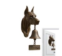 Campanello vintage in ferro - tradizionale a forma di animale, affascinante anello per uso esterno, classico allarme di segnale in ghisa, decorazione in metallo, decorazione per casa colonica, anello
