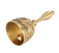 Campanello vintage in ottone, campanello per chiamata forte per comodino | Campanello di chiamata manuale in ottone massiccio forte per suonare al matrimonio, campanello scolastico per insegnanti