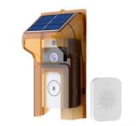 Campanello WiFi con copertura impermeabile ad energia solare per funzione di visione notturna e citofono bidirezionale per un monitoraggio sicuro in tempo reale (con campanello)