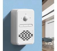 Campanello wireless con sensore di movimento con 20 istruzioni vocali, volume regolabile, per ingresso in negozio e sicurezza domestica, bianco
