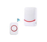 Campanello wireless con telecomando CMF1188 compatibile con la musica domestica, con 38 suonerie e luci lampeggianti a 7 colori + 3 modalità: Suoneri