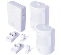 Campanello wireless diviso con sensore a infrarossi per il rilevamento del movimento, attiva l'allarme sonoro e lampeggiante per proteggere gli ingressi di casa e ufficio