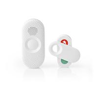 Set campanello senza fili - Alimentazione da rete - 220-240 V AC 50 Hz - 1x CR2032 - Volume: 80 dB - Intervallo segnale: 300 m - IP44 - Volume regolabile - 36 Melodie - 1 Ricevitore