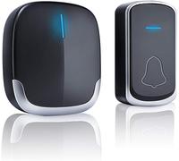 Campanello senza fili Aigostar da esterno a batteria 1 pulsante e 2 riceventi colore argento