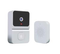 Campanello Wireless WiFi For Esterni Con Telecamera HD, Di Sicurezza For Porta, Visione Notturna, Videocitofono, Cambio Voce For Monitor Domestico, Telefono For Audio Bidirezionale(AHD01-wifi white)