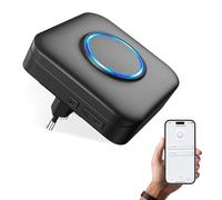 Campanello WLAN COTINSE, Ricevitore Singolo, 0-110 dB, 32 Melodie, si Collega al Telefono, Riceve Notifiche a Distanza, può Essere Utilizzato Come Estensione del Campanello, Nero