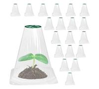 Campani per piante da giardino, 20 gabbie protettive per piante da giardino, riutilizzabili, coperture protettive per esterni, per fiori, ortaggi, serre