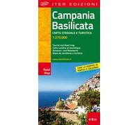 Campania e Basilicata. Carta stradale e turistica 1:275.000. Ediz. multilingue