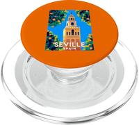 Campanile della Cattedrale In Siviglia Orange Garden Siviglia Spagna PopSockets PopGrip per MagSafe