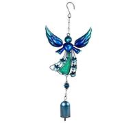 Campanillas De Viento Ángel Para Exteriores, Campanillas De Viento Para El Duelo, Sonido Relajante Figura Con Alas Ornamento Meditación Patio Balcone Terraza Jardín | Campana De Viento Angelical Con