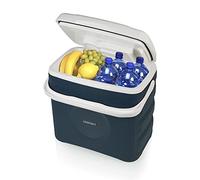 Campart Frigorifero elettrico Arendal - 29 L - 2 scomparti con divisorio rimovibile - Adatto per bottiglie da 2 L - Porta USB - Accendisigari e presa di corrente - Raffredda o mantiene caldo - CB-8630